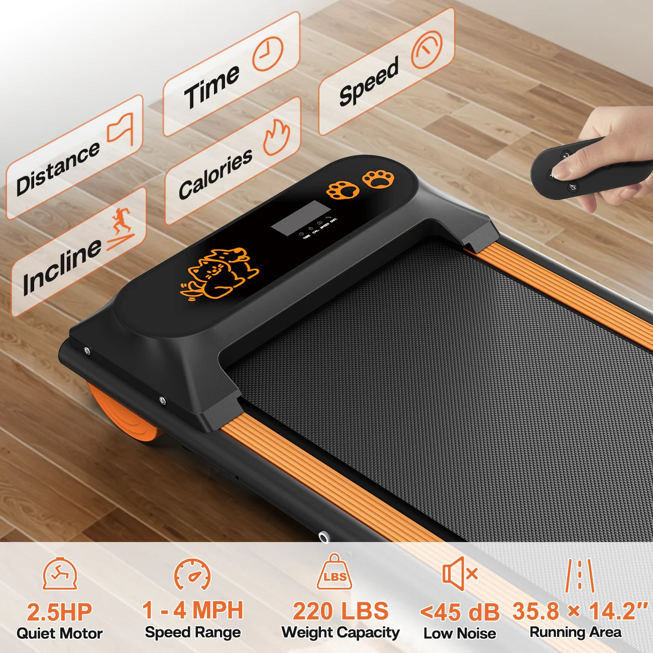 Pet Dog Treadmill Portable Exercise Treadmill Running Machine for Small and Medium Dog Breeds