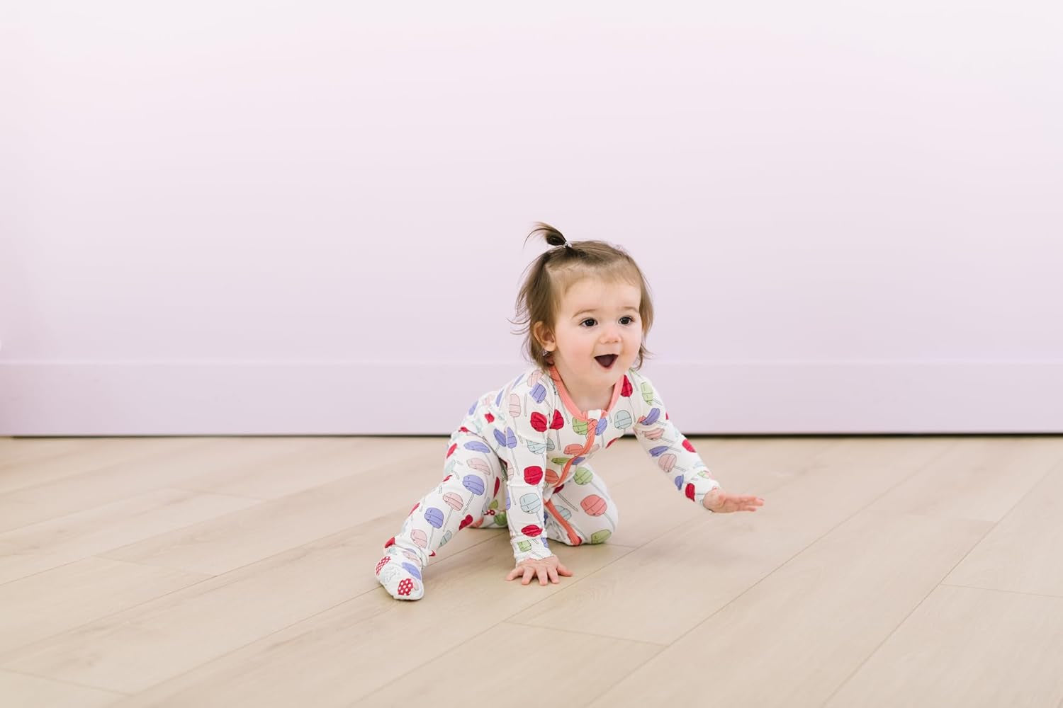 Kickee Zip-Up Footie for Babies & Toddlers – Viscose from Bamboo Sleepwear with Built-In Hand Covers and Grippy Feet