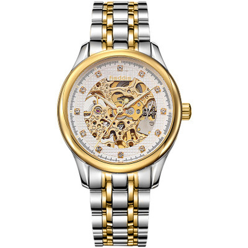 New Foreign Trade Luminous Mechanical Watches, Automatic Hollowing, Men&