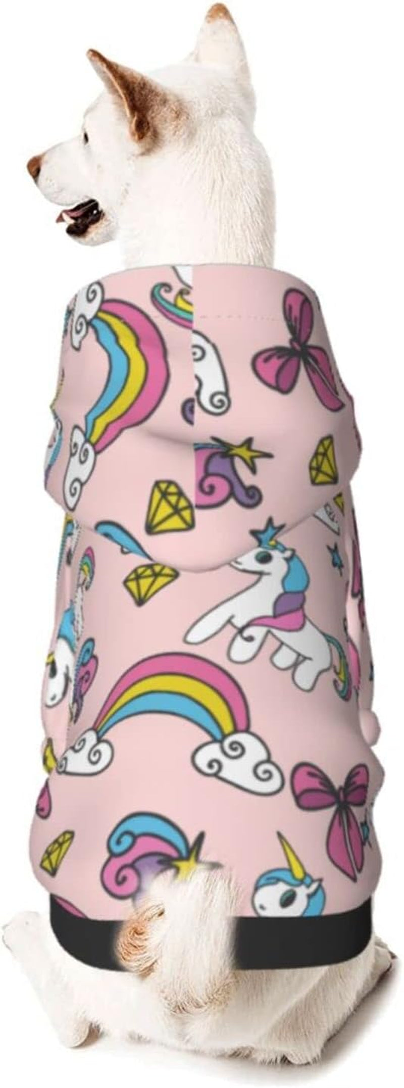 Unicorn Miniature Pets Clothes Durable Dog Unicorn Hoodies Coat Costume Pet Winter Sweatshirt for Small Dogs Pets