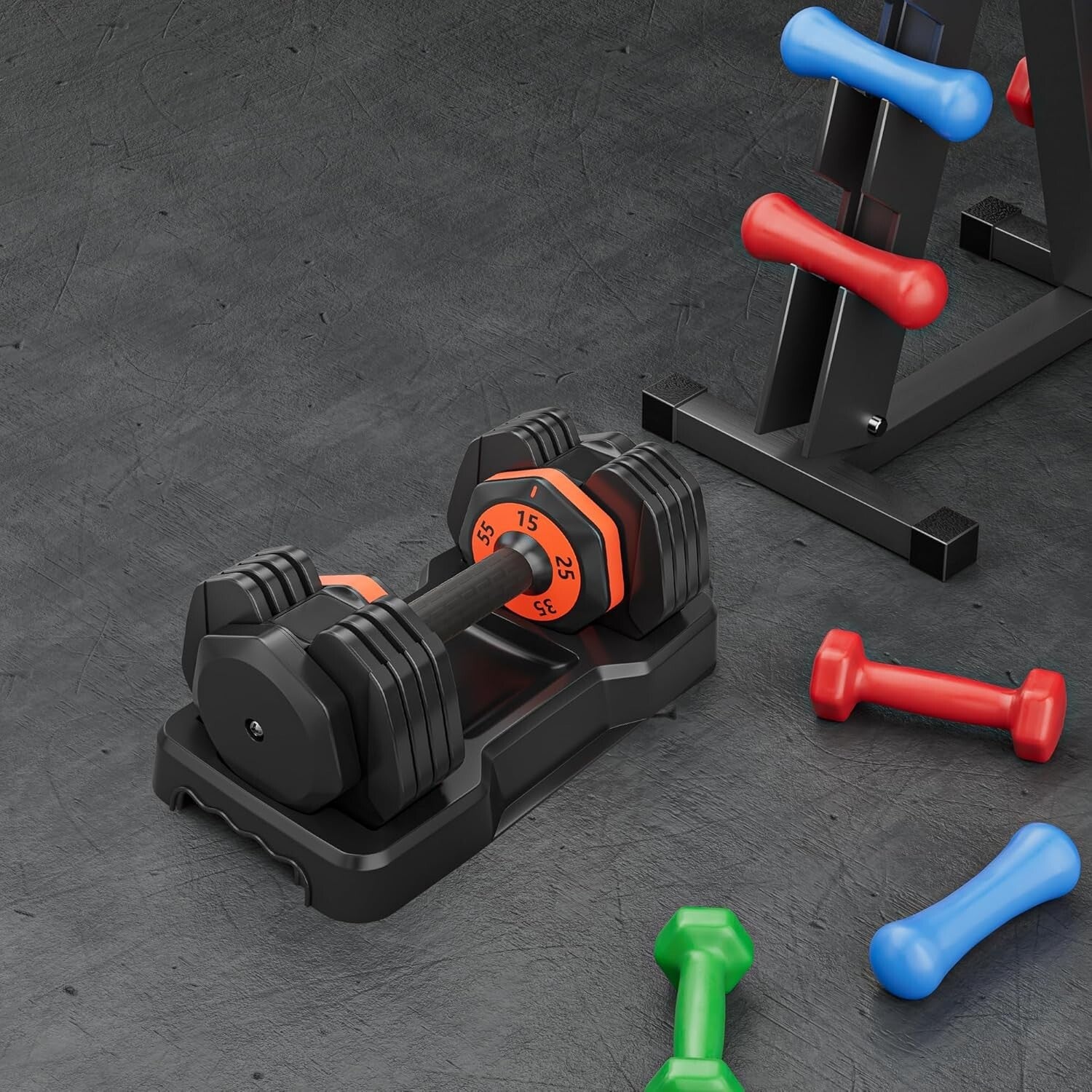 Adjustable Dumbbell Set 2X 25LB Dumbbell for Men & Women Body Building Training