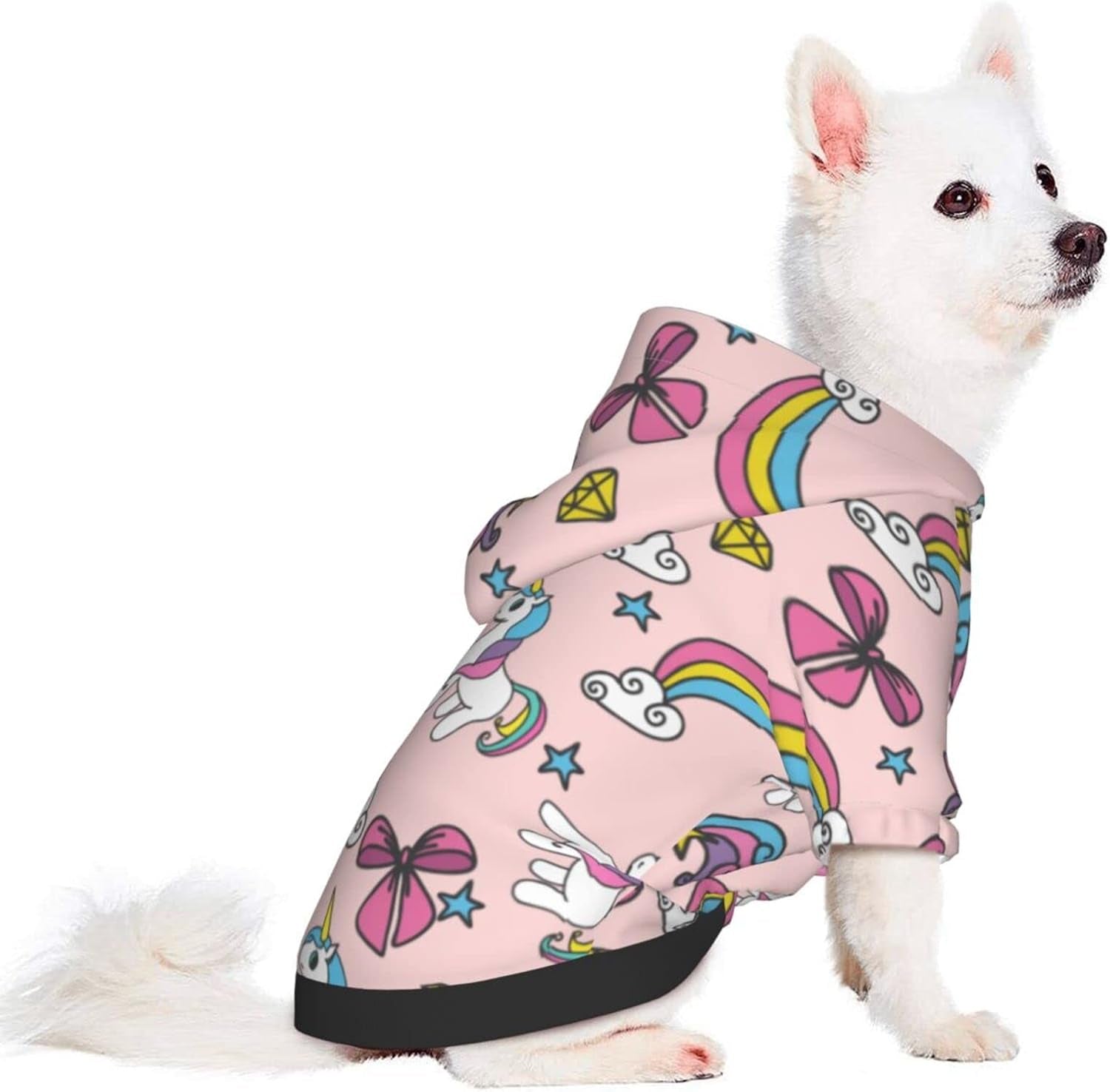 Unicorn Miniature Pets Clothes Durable Dog Unicorn Hoodies Coat Costume Pet Winter Sweatshirt for Small Dogs Pets