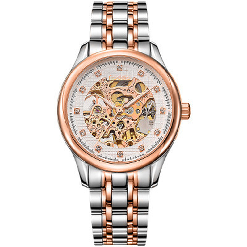 New Foreign Trade Luminous Mechanical Watches, Automatic Hollowing, Men&