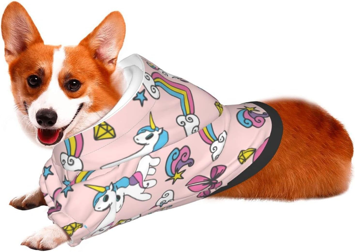 Unicorn Miniature Pets Clothes Durable Dog Unicorn Hoodies Coat Costume Pet Winter Sweatshirt for Small Dogs Pets