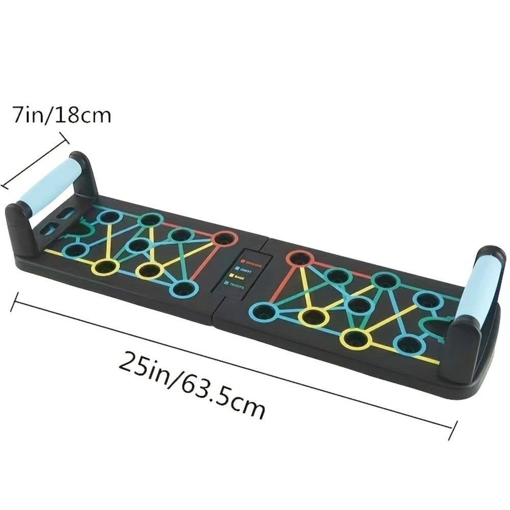 Multi-Functional Detachable Push up Board in Black, Home Workout Accessories