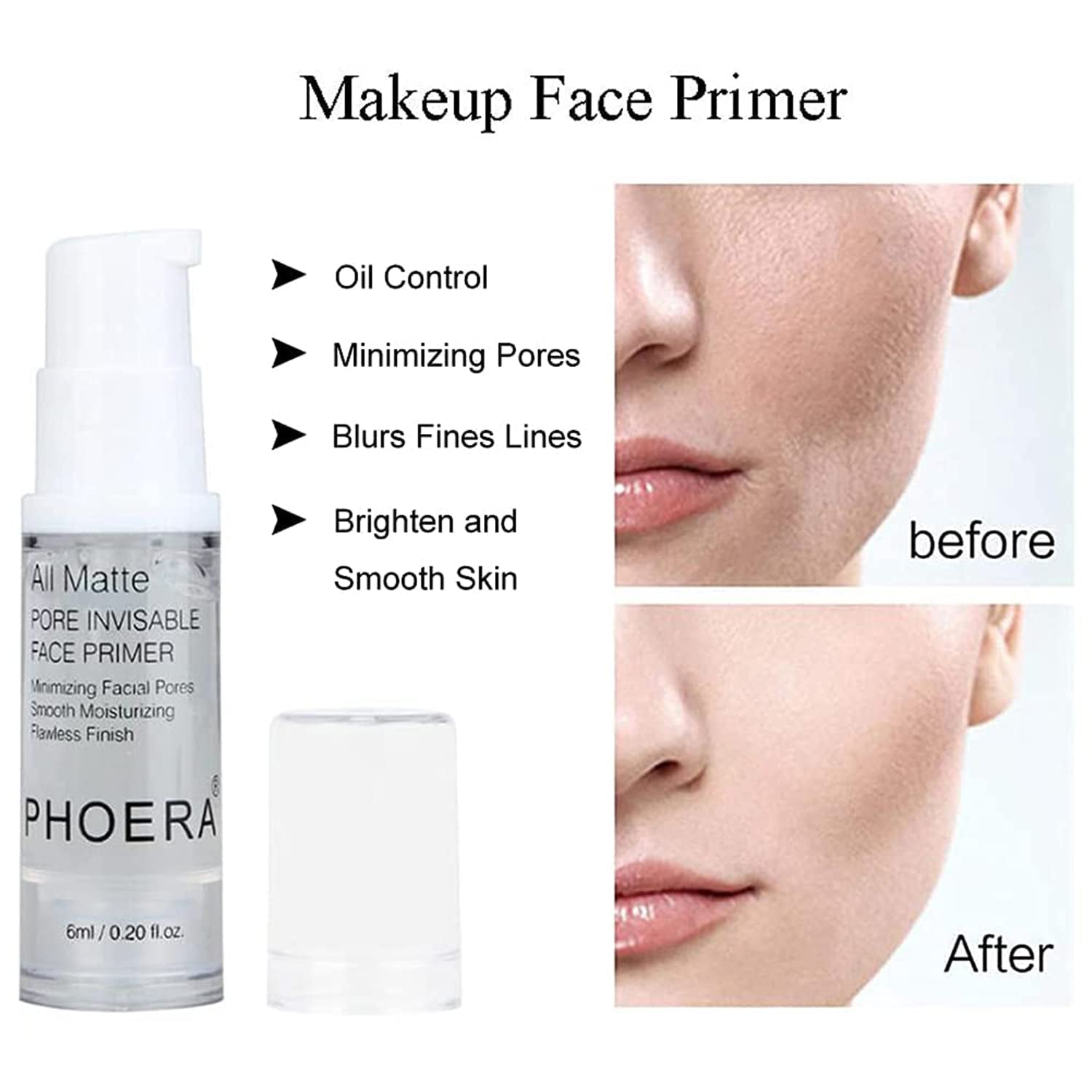 Mushroom Head Air Cushion CC Cream Natural Foundation,Phoera CC Cream Foundation with Spf,Color Correcting anti Aging Hydrating Serum,Phoera Face Primer (