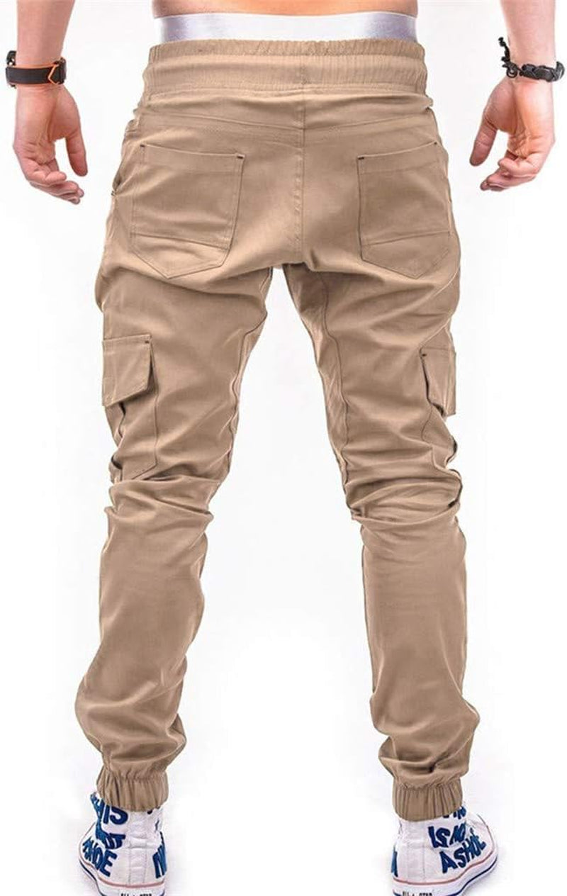 Pants for Men Slim Fit, Classic Resistant Flat Front Fit Wrinkle Chino Pant Khaki