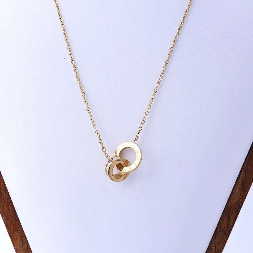 Titanium Steel Necklace Women&
