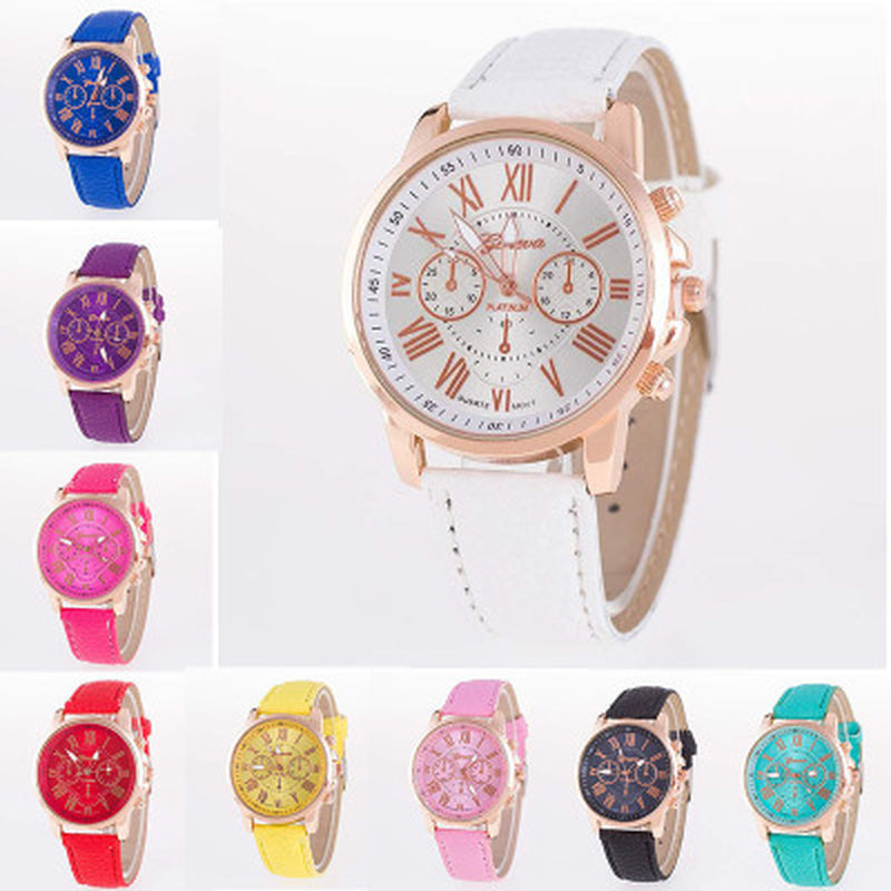 Three Eye Watches, Retro GENEVA, Geneva Students, Couples, Watches, Men'S Belts, Quartz Trends Watches