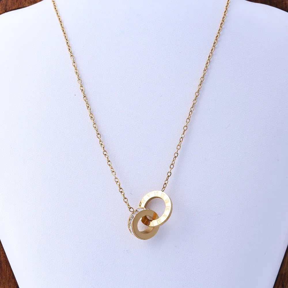 Titanium Steel Necklace Women&