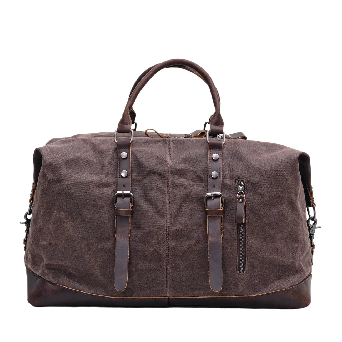 Men Travel Bags M Hand Luggage Bags Canvas Leather Travel Duffel Bags Shoulder Bags Large Capacity Weekend Overnight