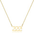 Angel Number Necklace for Women, 18K Gold Plated 000 111 222 333 444 555 666 777 888 999 Necklace Numerology Jewelry