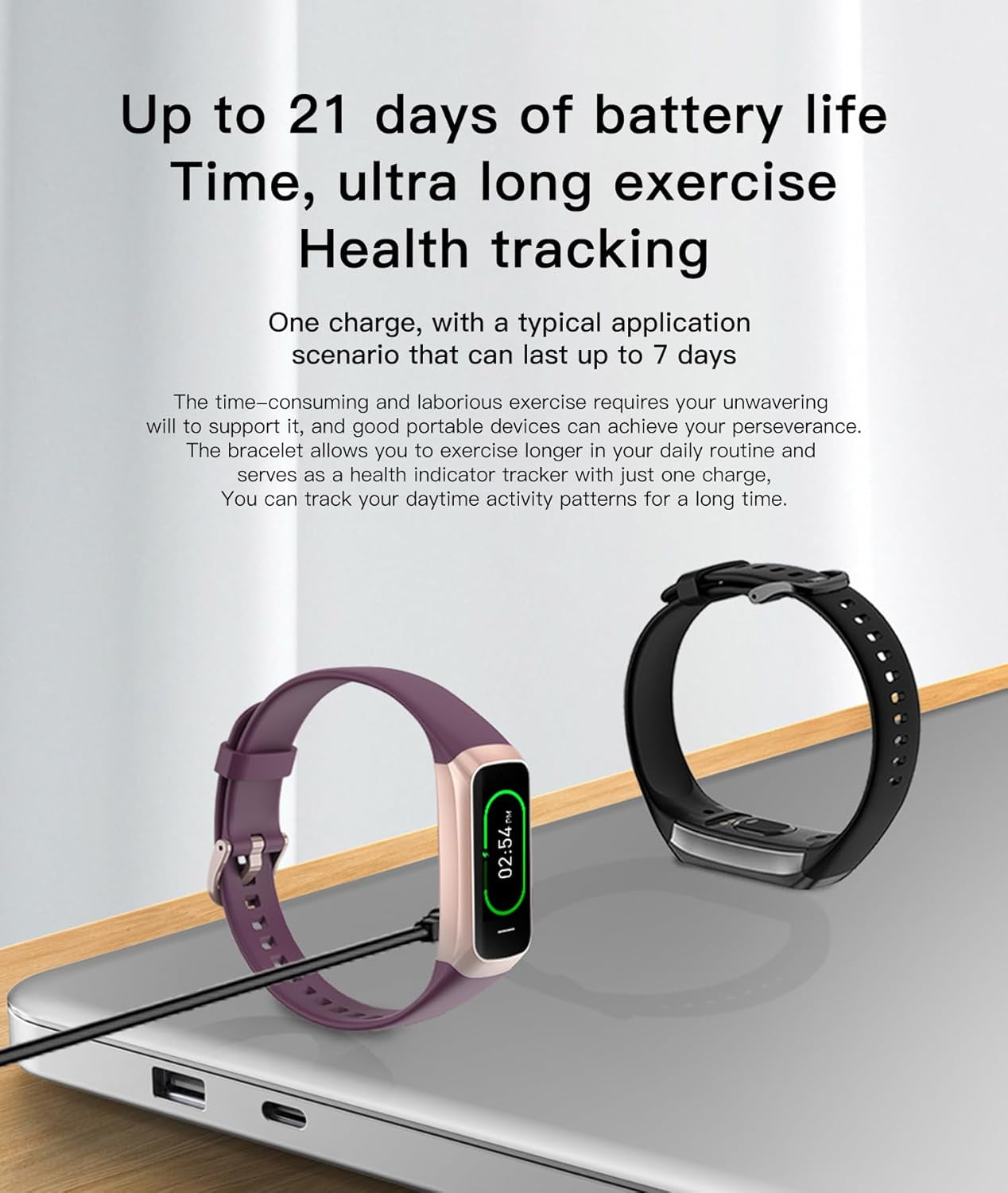 Keep Health Fitness Trackers for Women Men, Amoled Fitness Tracker for Android&amp;Ios, Alarm Stopwatch Fitness Tracker with Blood Pressure Monitor, Calories Burned IP68 Waterproof Fitness Step Tracker