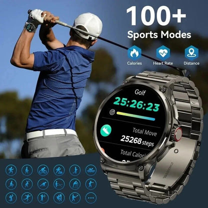 1.85&quot; Ultra HD Smartwatch GPS Bluetooth Call Health Monitoring Watch Gym Gift