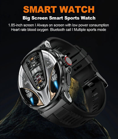 1.85&quot; Ultra HD Smartwatch GPS Bluetooth Call Health Monitoring Watch Gym Gift