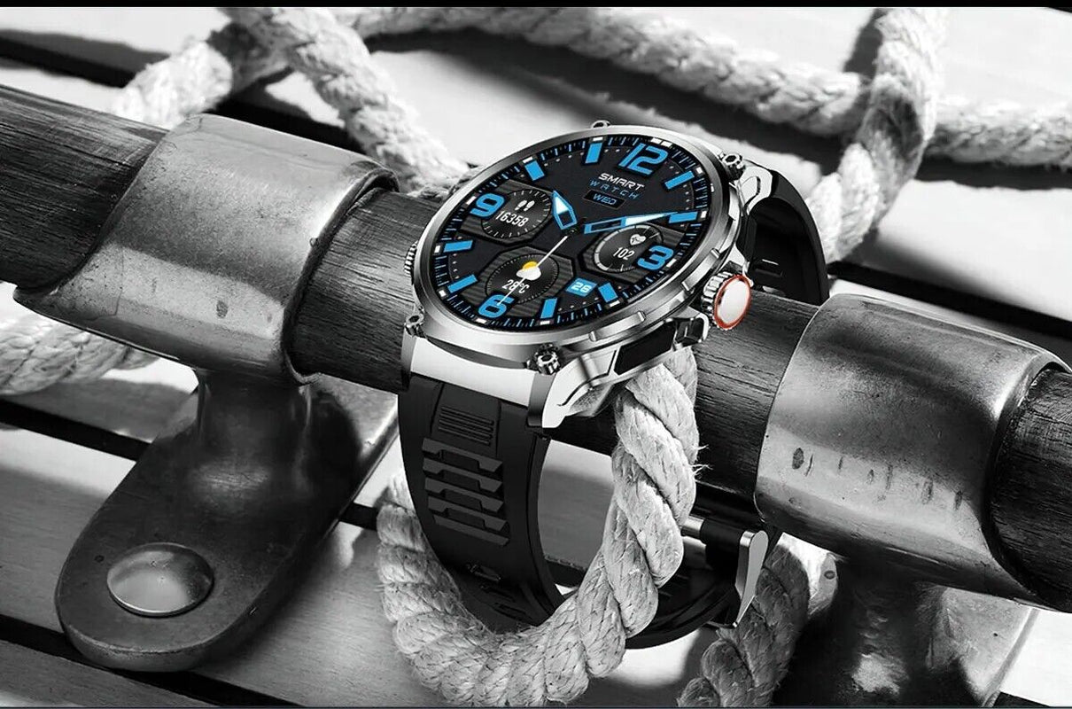 1.85&quot; Ultra HD Smartwatch GPS Bluetooth Call Health Monitoring Watch Gym Gift