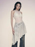 Solid Slim Dress for Women One-Piece See-Through White Dress Sexy Fashion Women Clothing O-Neck Sleeveless Y2K Ropa De Mujer