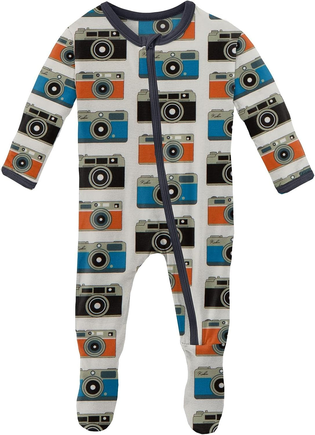 Kickee Baby &amp; Toddler Zipper Footie – Ultra-Soft Viscose from Bamboo Pajamas with Flip Paws &amp; Grips