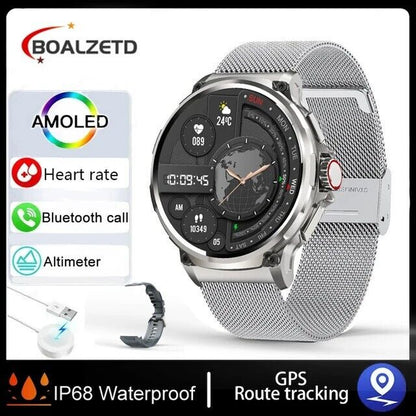 1.85&quot; Ultra HD Smartwatch GPS Bluetooth Call Health Monitoring Watch Gym Gift