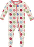 Kickee Zip-Up Footie for Babies & Toddlers – Viscose from Bamboo Sleepwear with Built-In Hand Covers and Grippy Feet