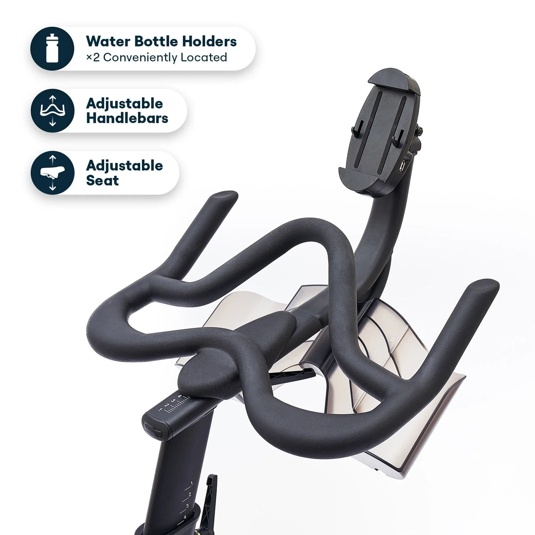 Connect EX-5 Smart Bike, Bluetooth, Adjustable Handlebars, 32 Resistance Levels