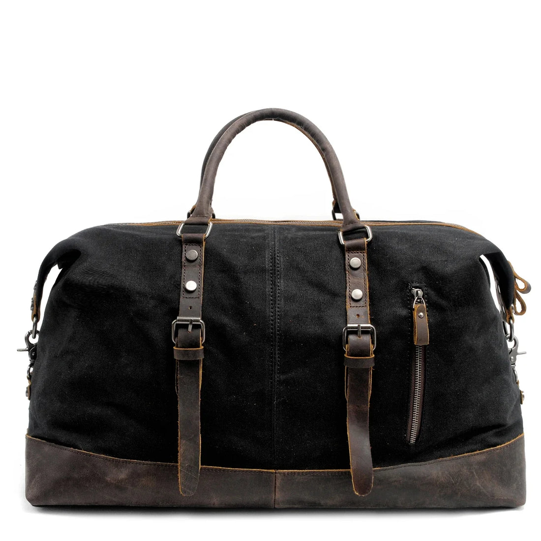Men Travel Bags M Hand Luggage Bags Canvas Leather Travel Duffel Bags Shoulder Bags Large Capacity Weekend Overnight