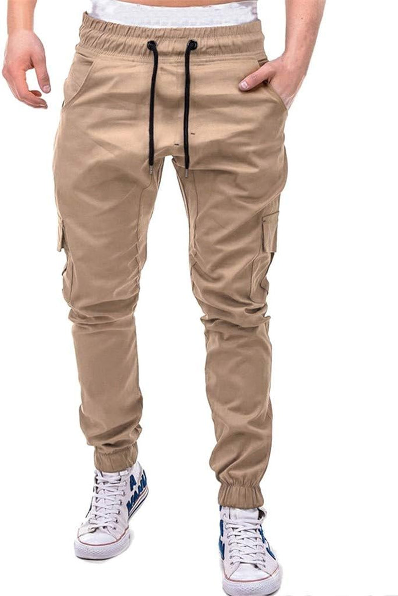 Pants for Men Slim Fit, Classic Resistant Flat Front Fit Wrinkle Chino Pant Khaki