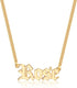 Gold Custom Name Necklace Personalized, Rose 14K Gold Plated Personalized Name Necklace Gold Customized Necklace Jewelry Name Plate Necklace Personalized Gifts for Women Gothic Font Style