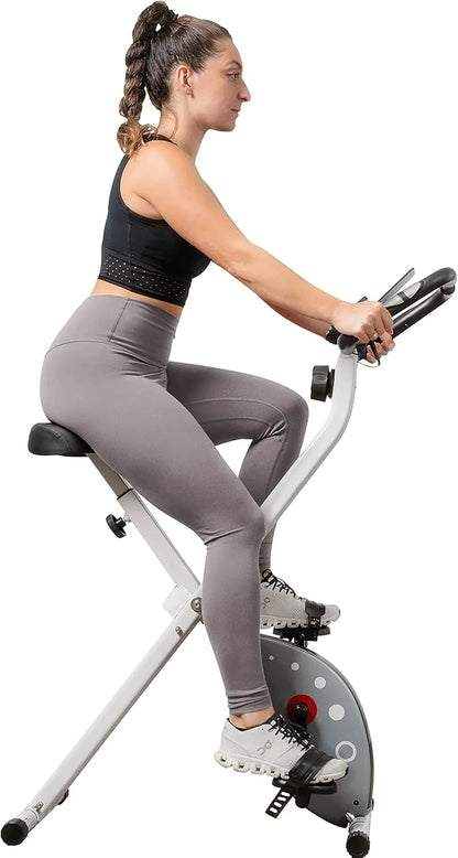 Exercise Bike W/Pulse Sensors &amp; Adjustable Cushion Seat, Home Cardio Training Machine for Adults/Seniors&