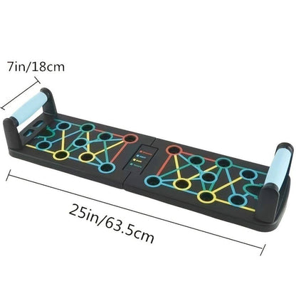 Multi-Functional Detachable Push up Board in Black, Home Workout Accessories
