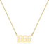 Angel Number Necklace for Women, 18K Gold Plated 000 111 222 333 444 555 666 777 888 999 Necklace Numerology Jewelry