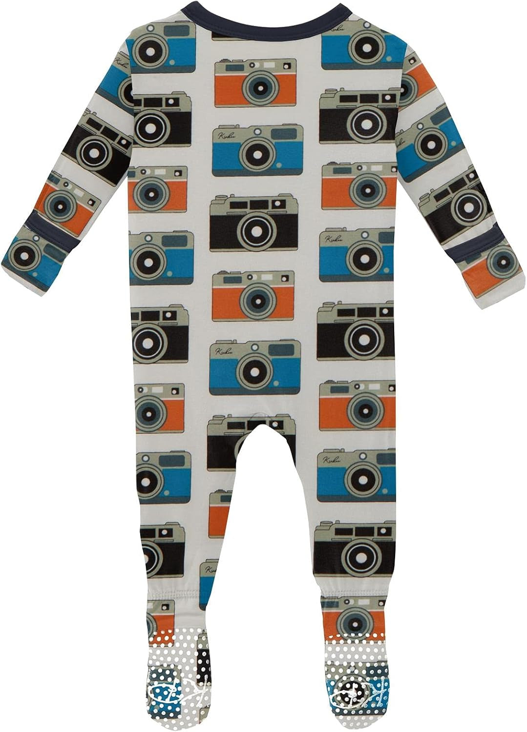 Kickee Baby &amp; Toddler Zipper Footie – Ultra-Soft Viscose from Bamboo Pajamas with Flip Paws &amp; Grips