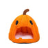 Halloween Pumpkin Cat Nest Autumn and Winter Warm Cat House Closed Cat Kennel Pets Halloween Pets