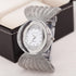 Mesh Band Women Watch Fashion Oval Gold Bracelet Alloy Quartz Watch Dress Rhinestone Women&
