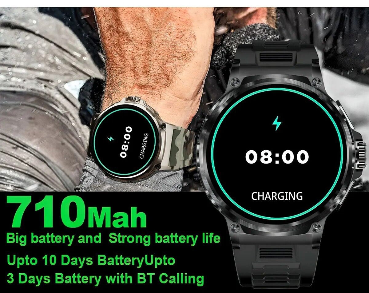 1.85&quot; Ultra HD Smartwatch GPS Bluetooth Call Health Monitoring Watch Gym Gift