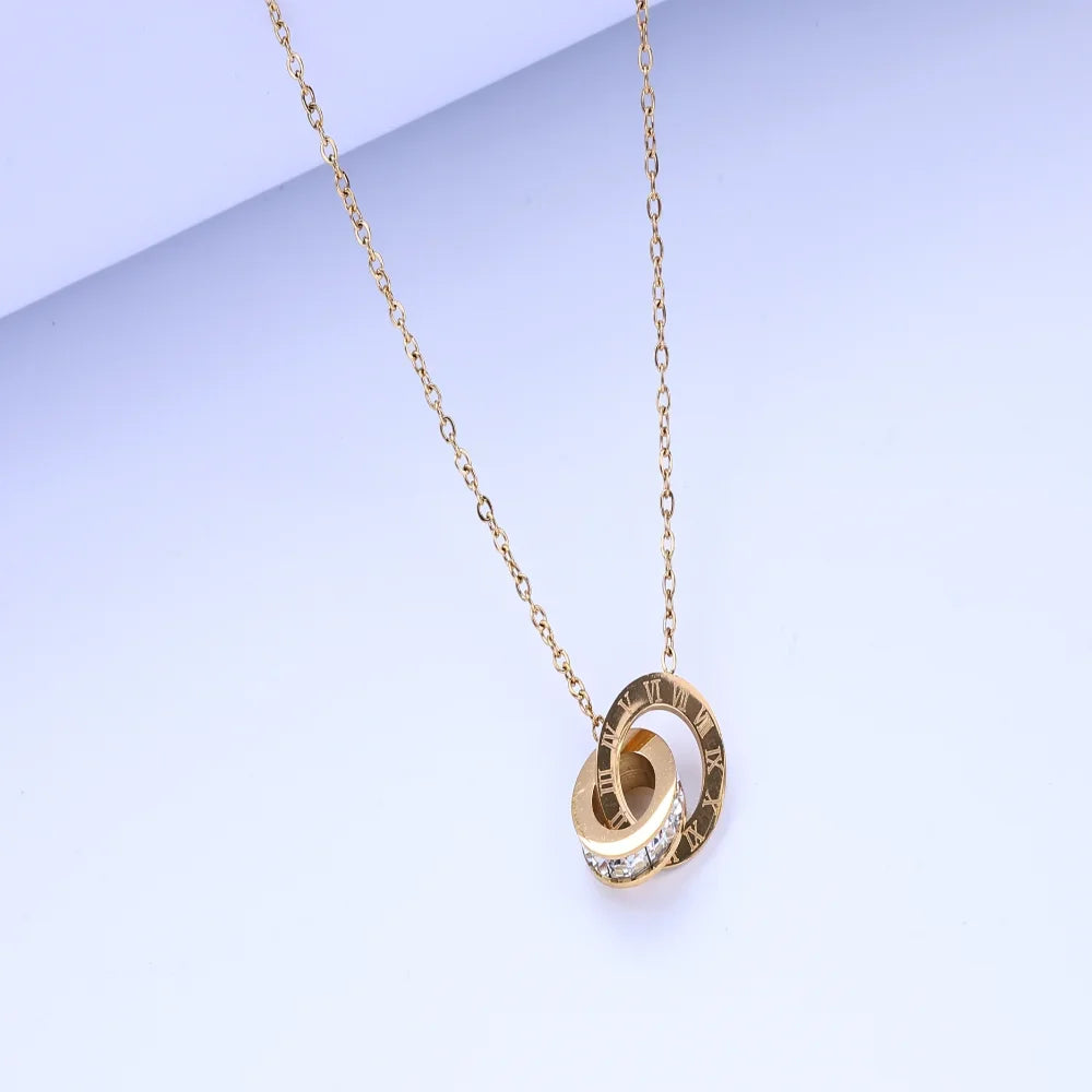 Titanium Steel Necklace Women&