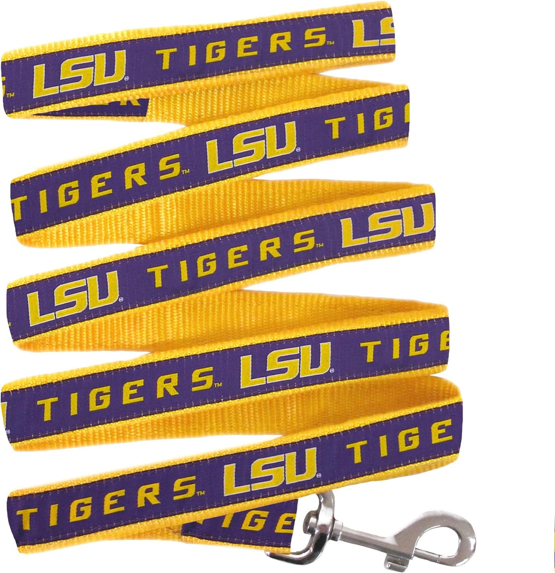 NCAA PET String, Large, LSU Tigers, Dog String, Shiny &amp; Colorful String for Dogs &amp; Cats Licensed by the NCAA, Old Version