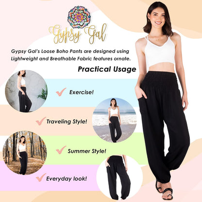 Women Boho Harem Pants Yoga Hippie Summer Clothing