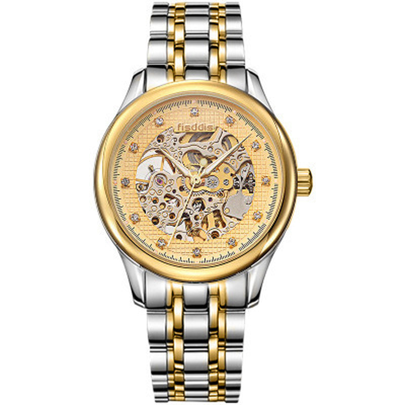 New Foreign Trade Luminous Mechanical Watches, Automatic Hollowing, Men&