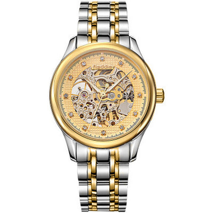 New Foreign Trade Luminous Mechanical Watches, Automatic Hollowing, Men&