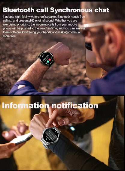 1.85&quot; Ultra HD Smartwatch GPS Bluetooth Call Health Monitoring Watch Gym Gift